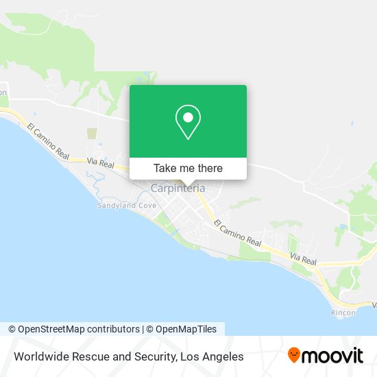 Worldwide Rescue and Security map