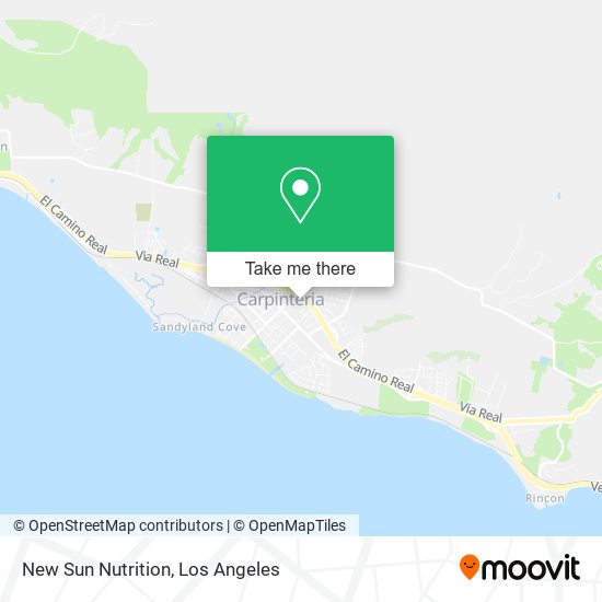 Mapa de New Sun Nutrition