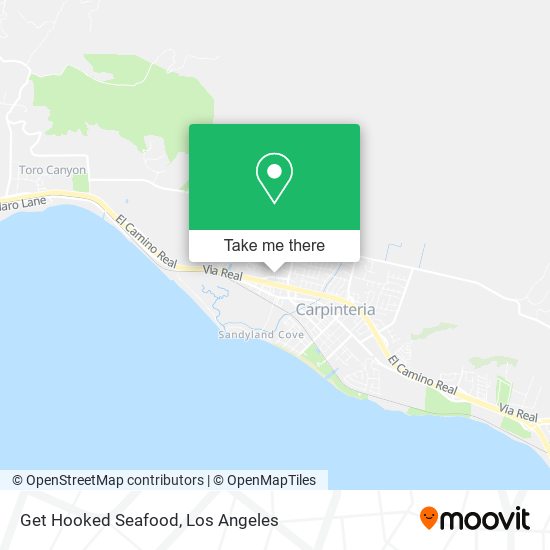 Get Hooked Seafood map