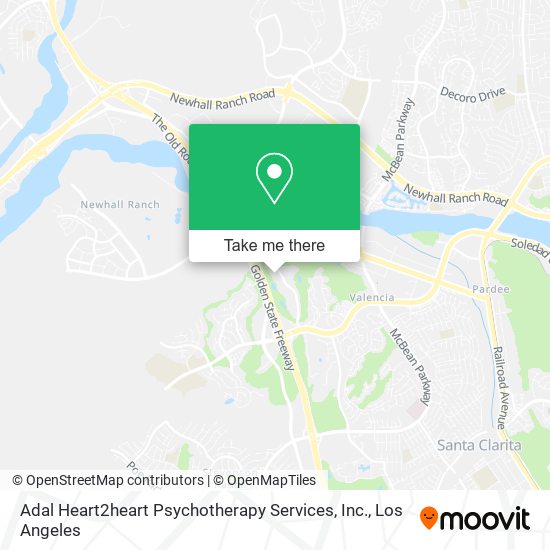 Mapa de Adal Heart2heart Psychotherapy Services, Inc.