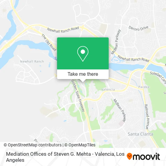 Mediation Offices of Steven G. Mehta - Valencia map