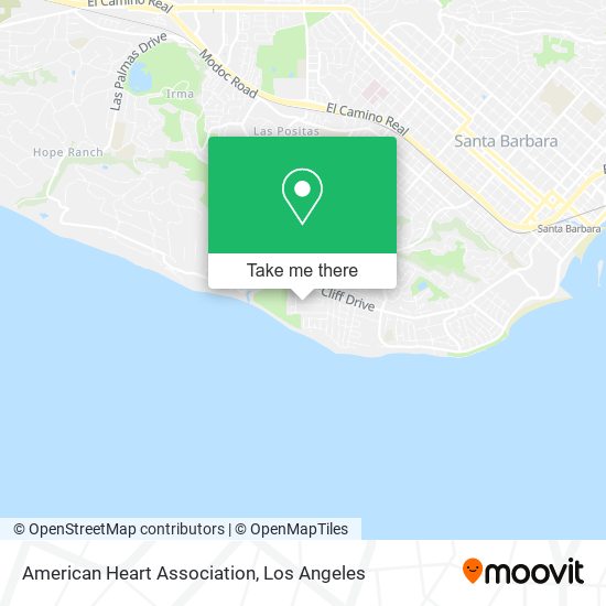 American Heart Association map