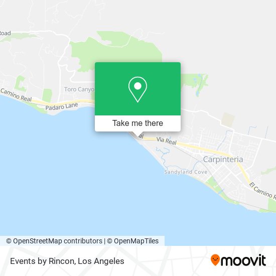 Events by Rincon map