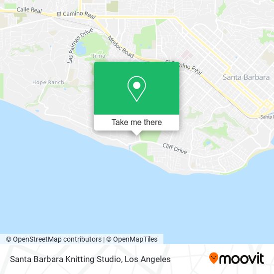 Santa Barbara Knitting Studio map