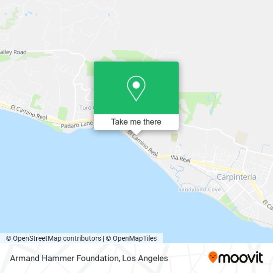 Armand Hammer Foundation map