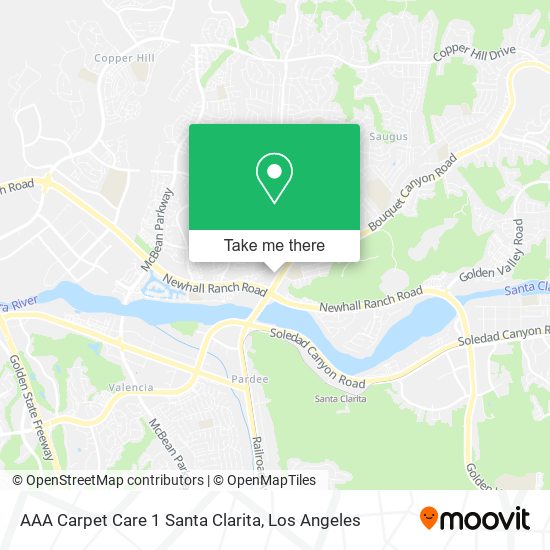 AAA Carpet Care 1 Santa Clarita map