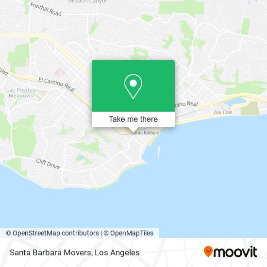 Santa Barbara Movers map