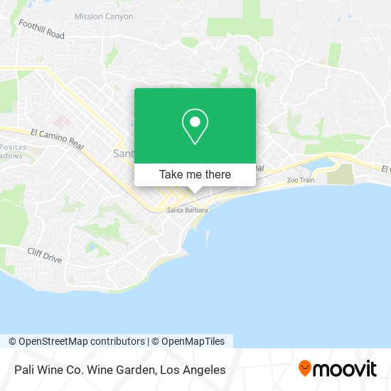 Pali Wine Co. Wine Garden map