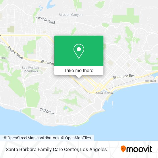 Santa Barbara Family Care Center map