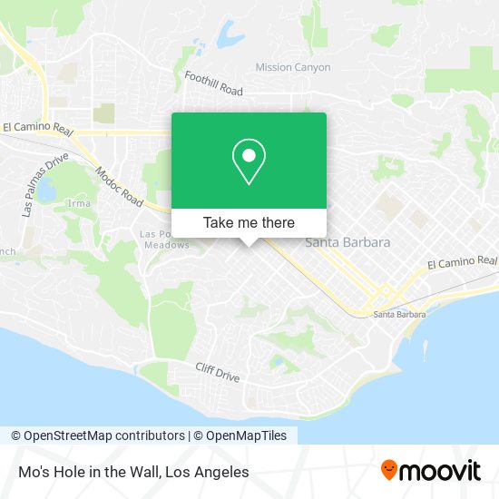 Mapa de Mo's Hole in the Wall