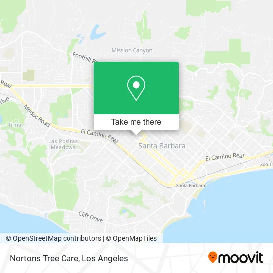 Nortons Tree Care map