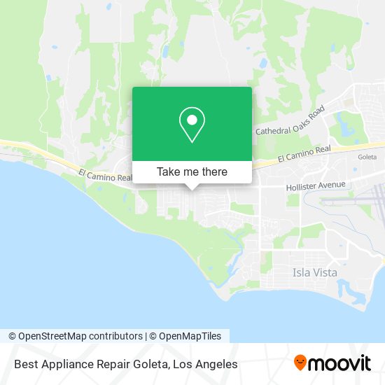 Best Appliance Repair Goleta map