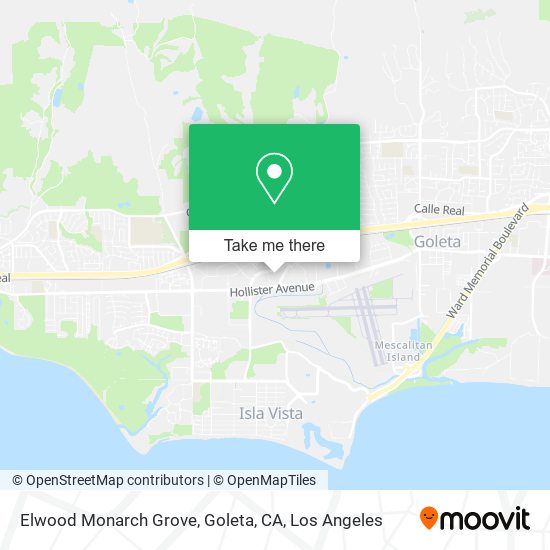 Mapa de Elwood Monarch Grove, Goleta, CA