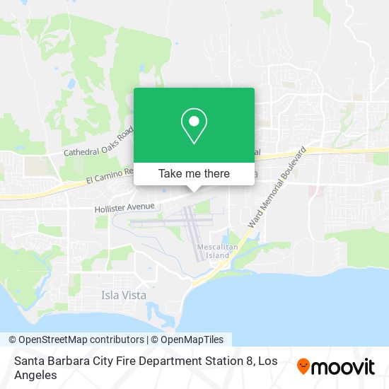 Mapa de Santa Barbara City Fire Department Station 8