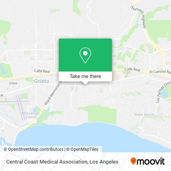 Central Coast Medical Association map
