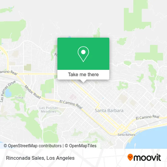 Rinconada Sales map