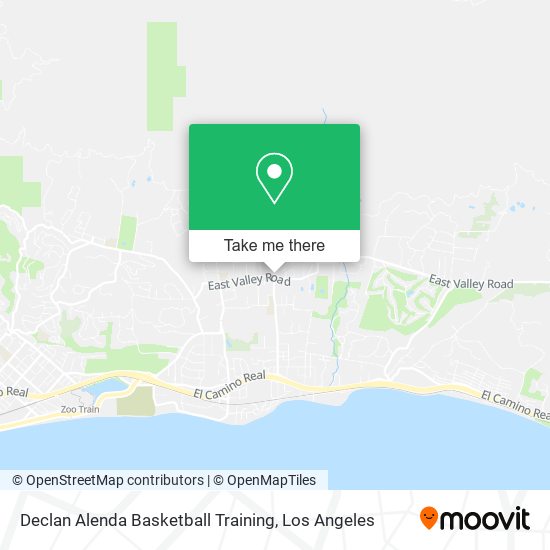 Declan Alenda Basketball Training map