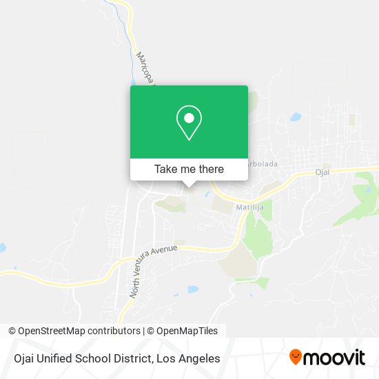 Ojai Unified School District map