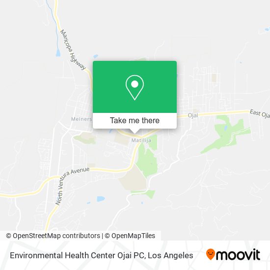 Mapa de Environmental Health Center Ojai PC