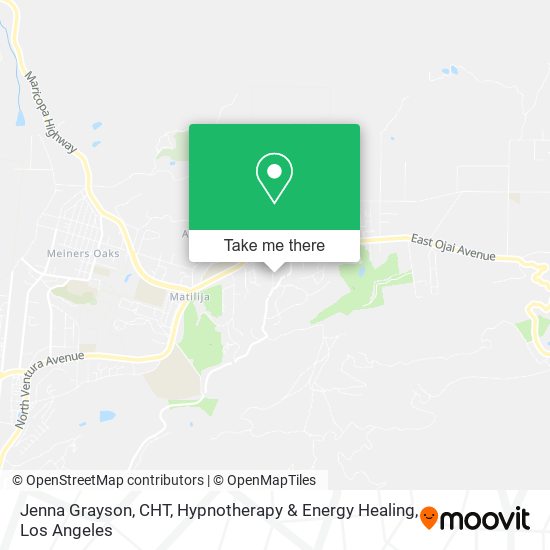 Jenna Grayson, CHT, Hypnotherapy & Energy Healing map