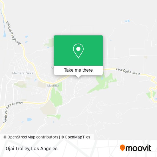 Mapa de Ojai Trolley