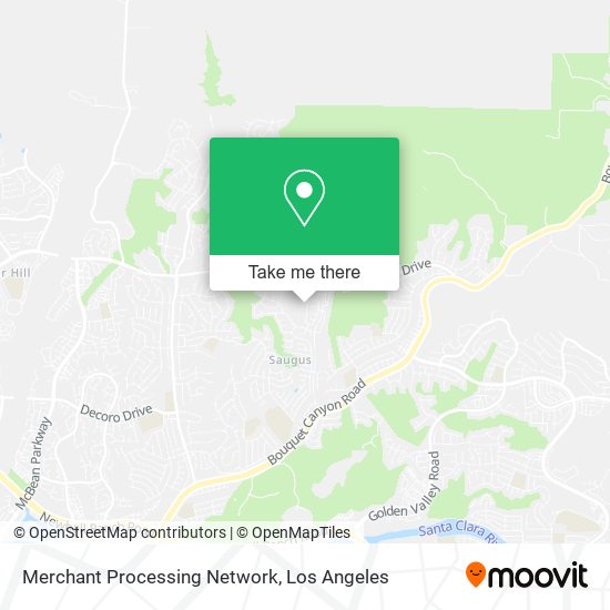 Merchant Processing Network map