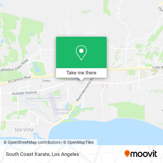 Mapa de South Coast Karate