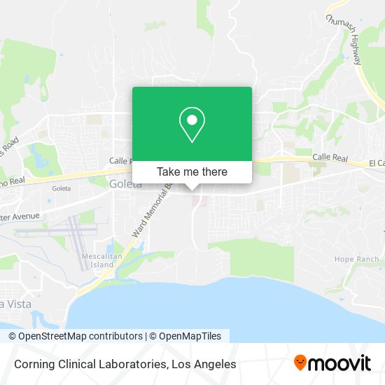 Corning Clinical Laboratories map