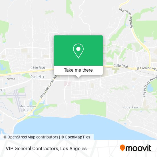 VIP General Contractors map