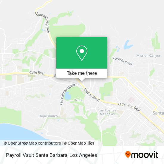 Mapa de Payroll Vault Santa Barbara