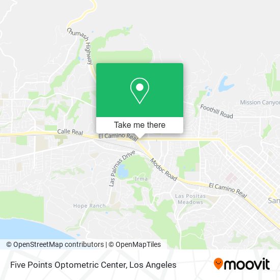 Five Points Optometric Center map