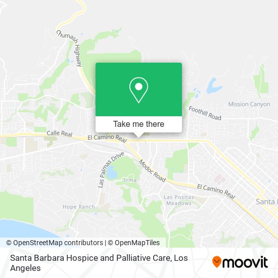 Santa Barbara Hospice and Palliative Care map