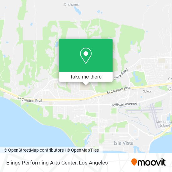 Elings Performing Arts Center map