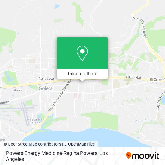 Powers Energy Medicine-Regina Powers map