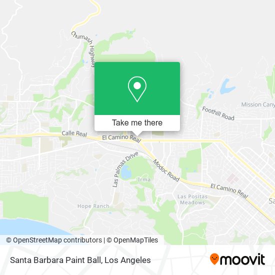 Santa Barbara Paint Ball map