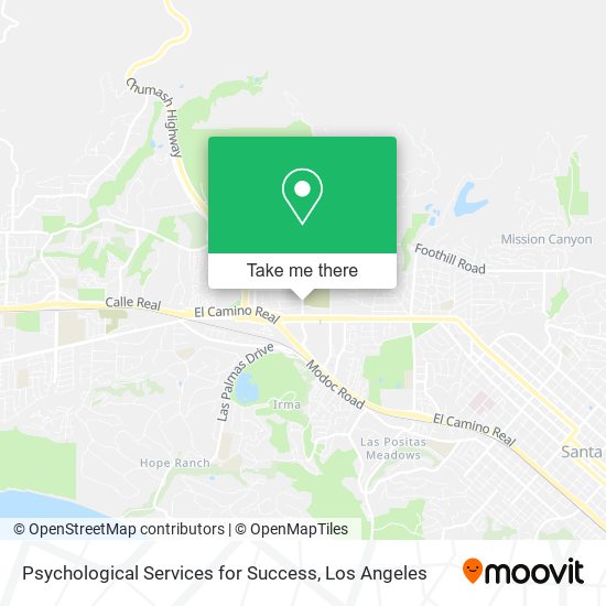 Psychological Services for Success map