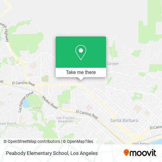 Peabody Elementary School map