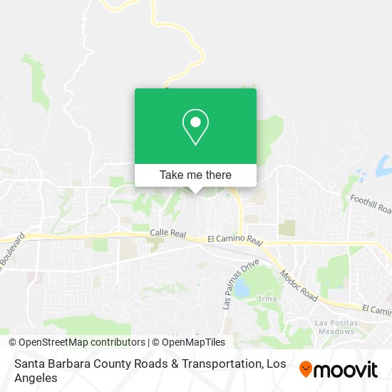 Santa Barbara County Roads & Transportation map