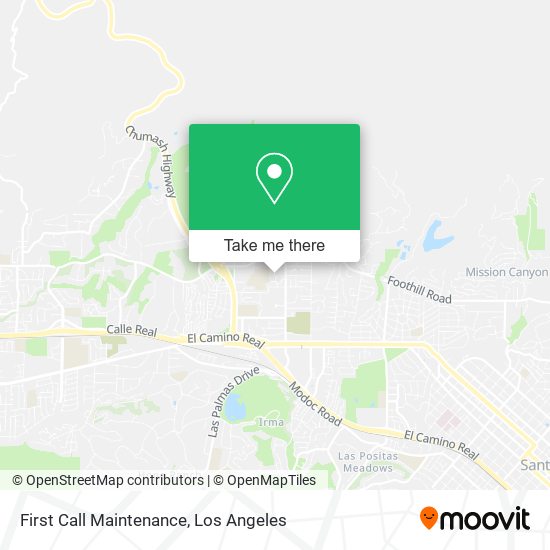 First Call Maintenance map