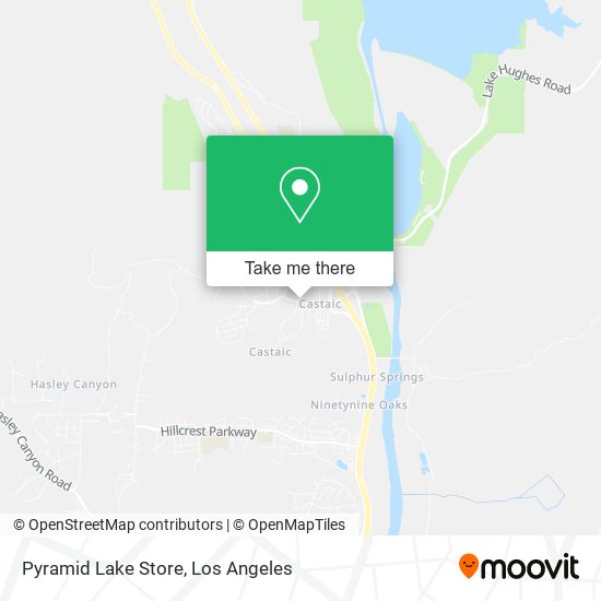Mapa de Pyramid Lake Store