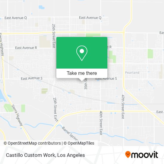 Castillo Custom Work map