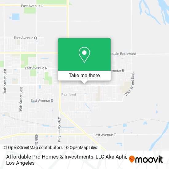 Affordable Pro Homes & Investments, LLC Aka Aphi map