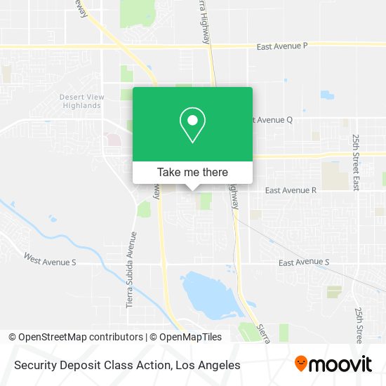 Mapa de Security Deposit Class Action