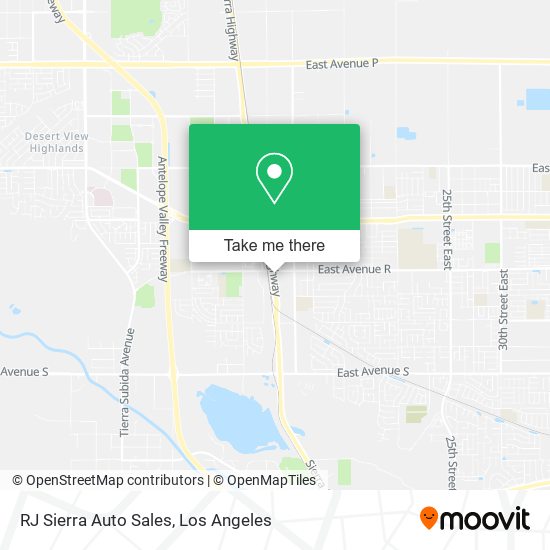 RJ Sierra Auto Sales map