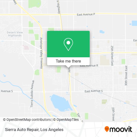 Mapa de Sierra Auto Repair