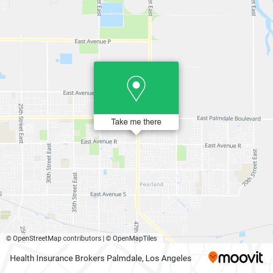 Health Insurance Brokers Palmdale map