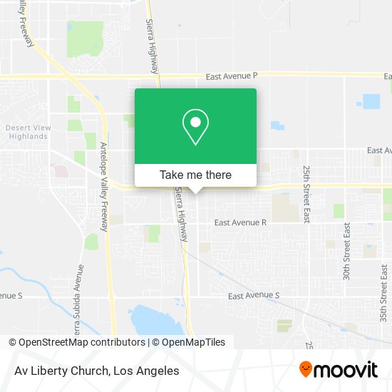 Av Liberty Church map