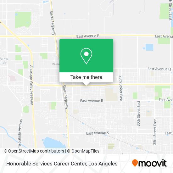 Honorable Services Career Center map