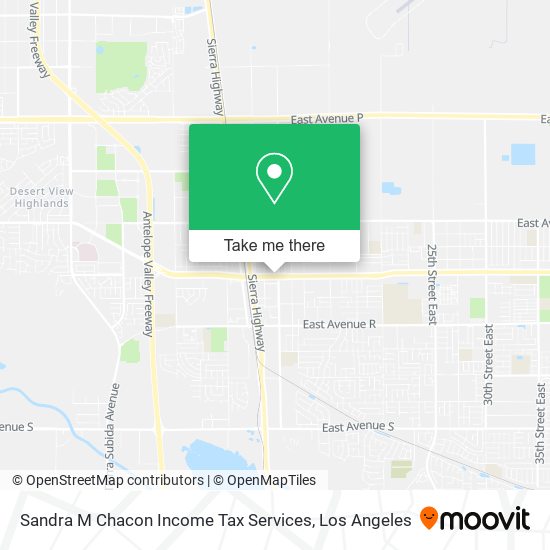 Sandra M Chacon Income Tax Services map