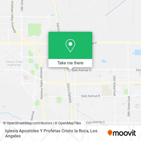 Mapa de Iglesia Apostoles Y Profetas Cristo la Roca